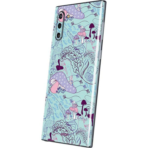 Disney Alice in Wonderland (animated) Mushrooms Print Pattern Galaxy Note 10 Skin